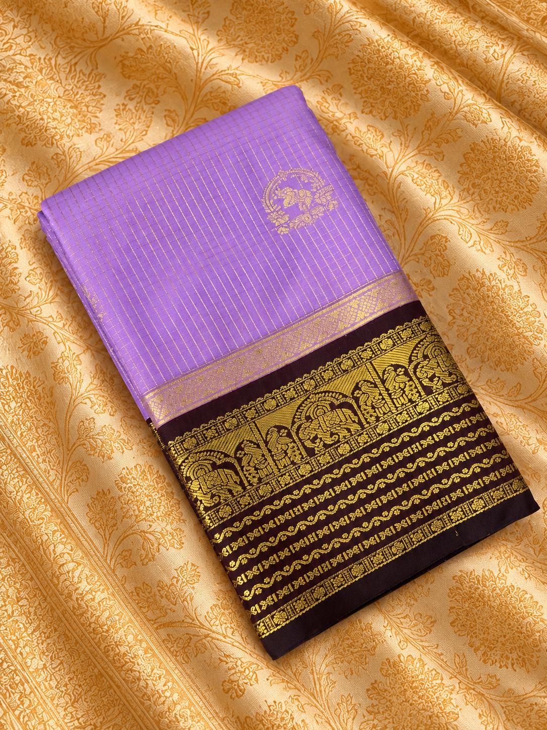 Premium Mini Kanchi Silk Saree - 902819