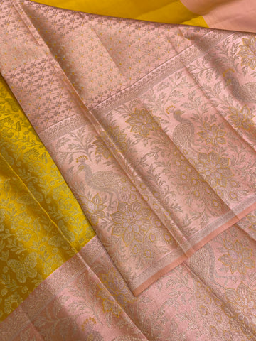 Pure Zari Handloom Kanjeevaram Silk Mark Certified Saree