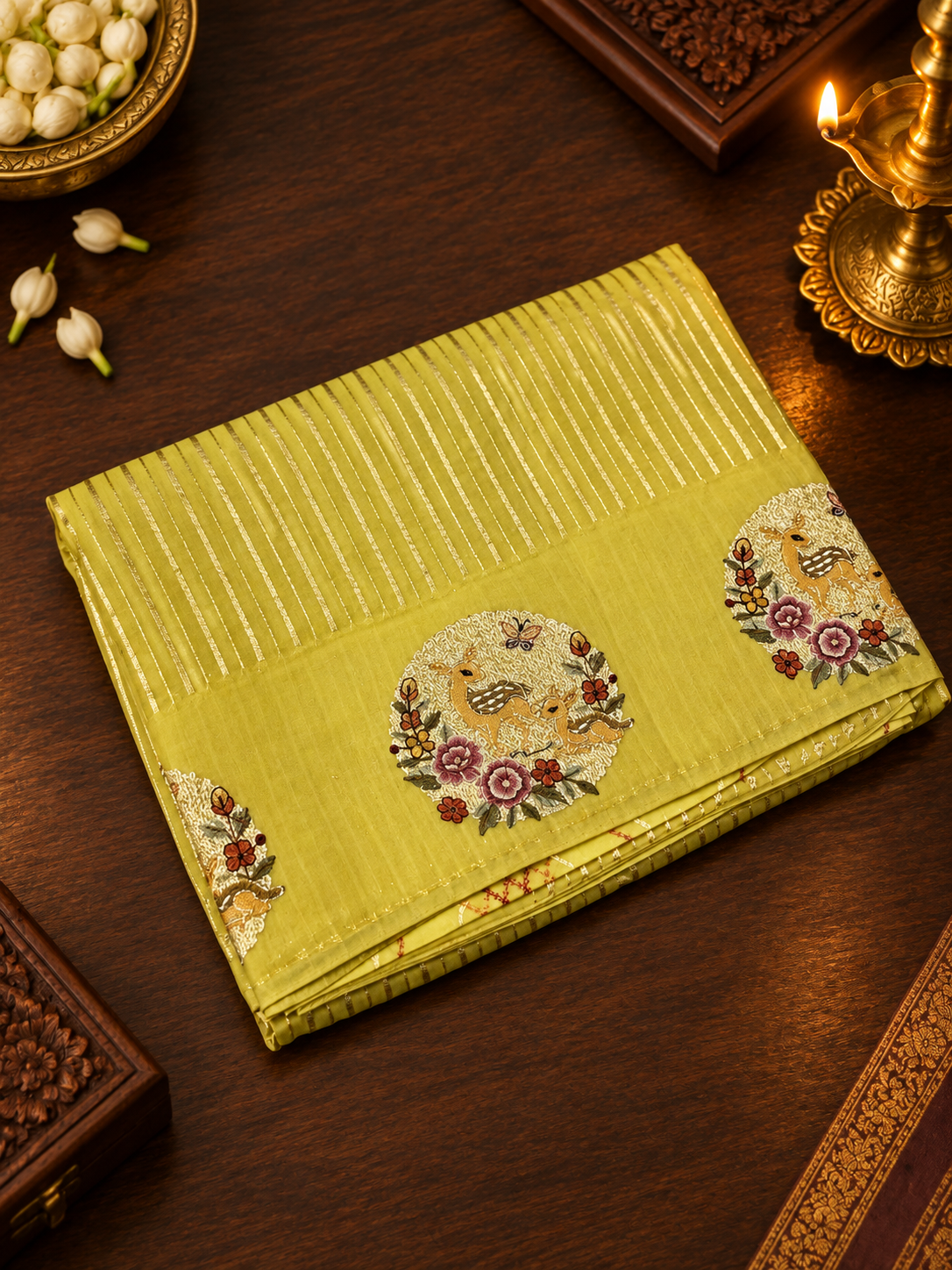 Pure Organza Saree With Embroidery