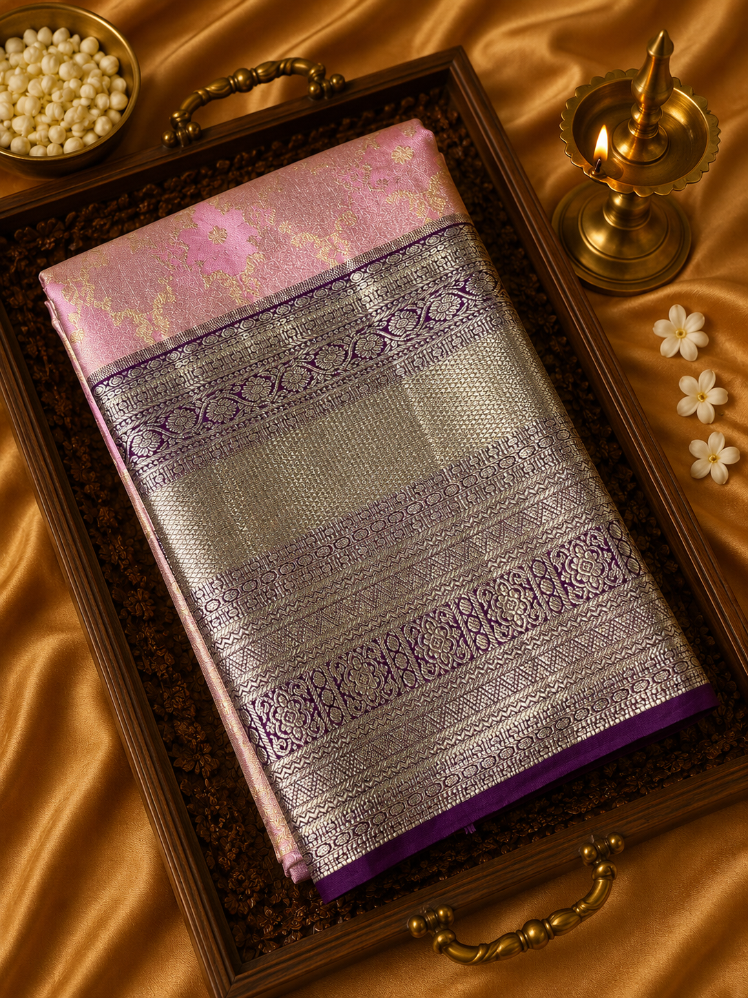 Premium Bridal Semi Kanchipuram Silk Saree