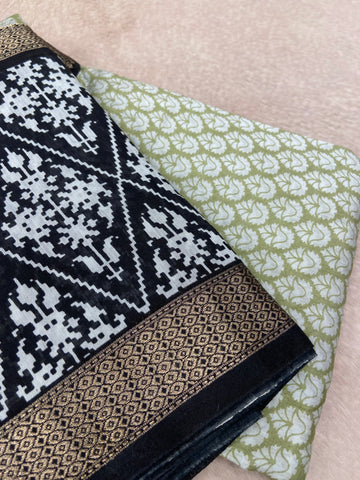 Premium Semi Chanderi Saree💚