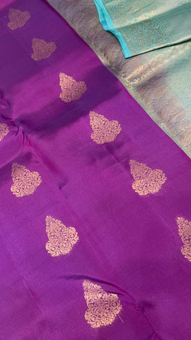 Half mix Kanjeevaram silk saree