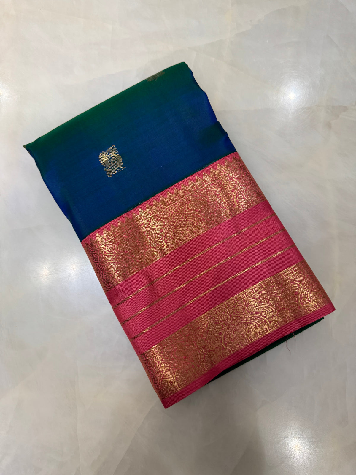 Pure Kanjeevaram silk mark certified saree