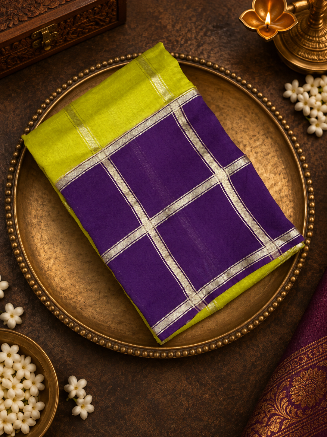Premium Semi Chanderi Saree - 902285