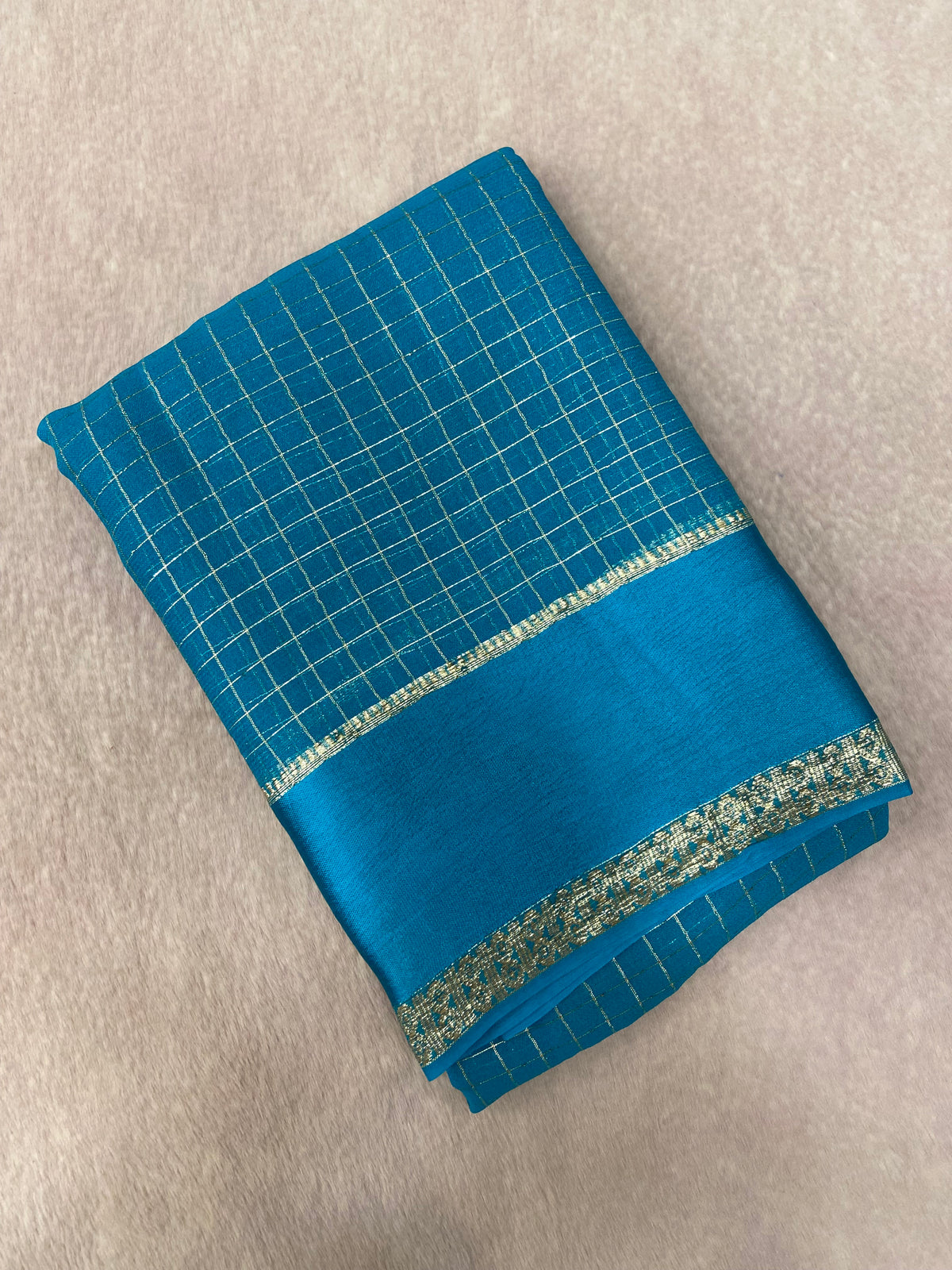 Chiffon Saree With Satin Border