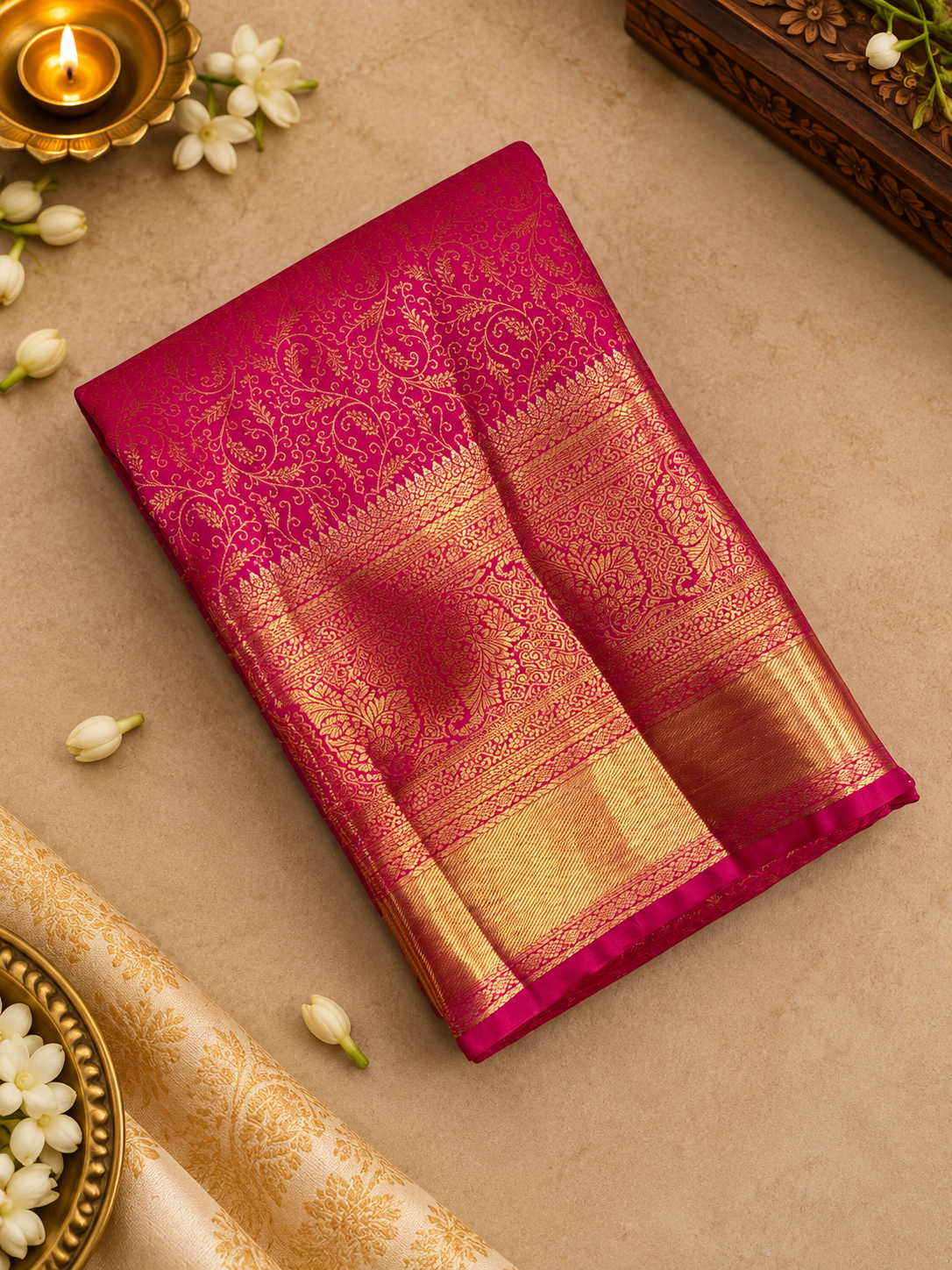 Premium Semi Kanchipuram Silk Saree-RF1205