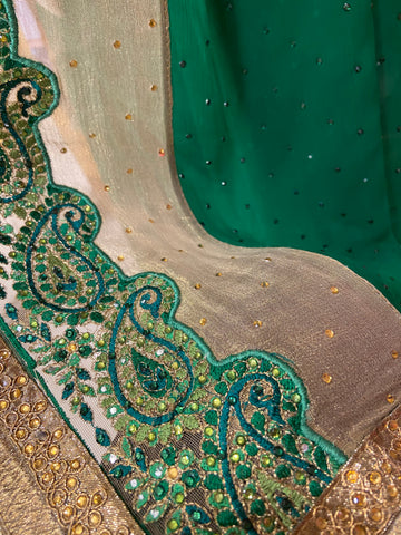 Premium Crush Organza Saree