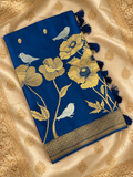 Pure Crepe Satin Silk Saree- 902218