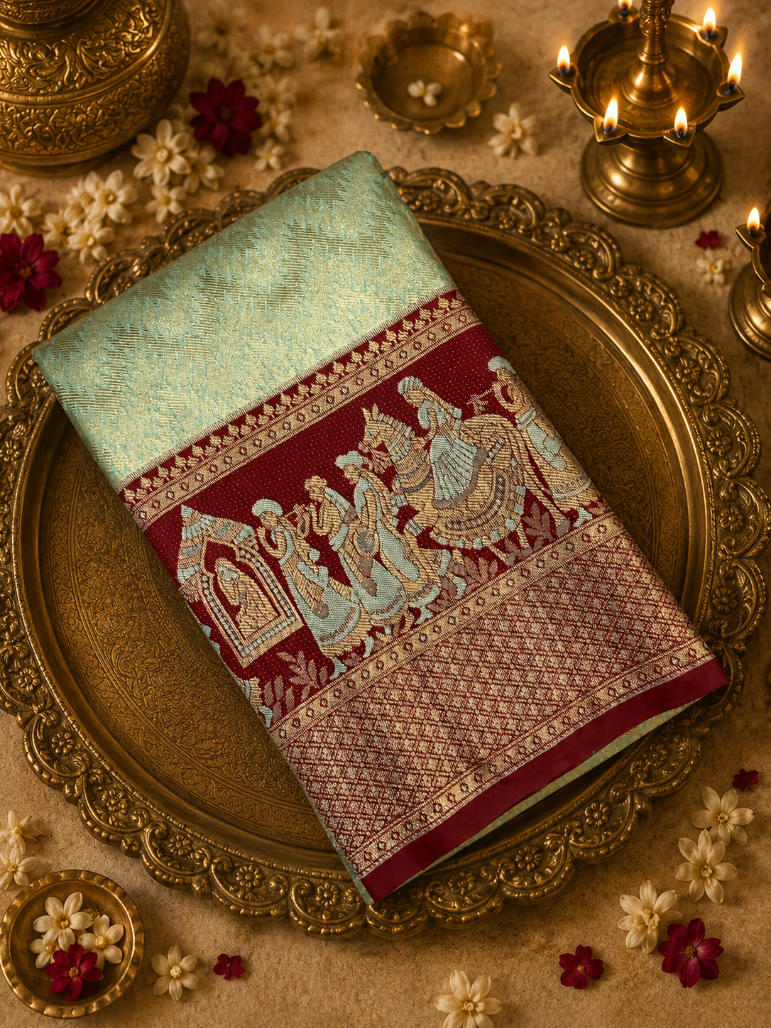 Bridal Semi Tissue Silk Saree