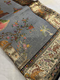 Premium Banarasi Crepe Kalamkari Saree