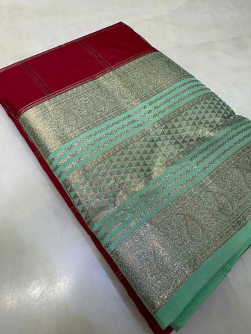 Pure Kanjeevaram silk mark certified saree