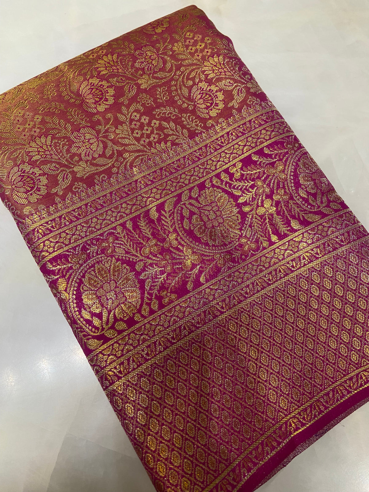 Pure Kanjeevaram silk mark certified saree