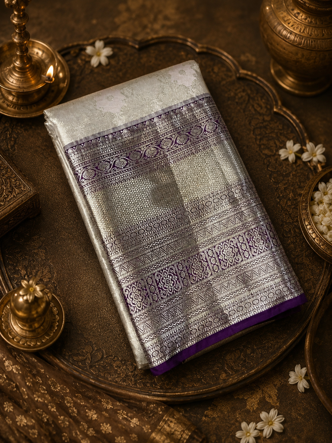 Premium Bridal Semi Kanchipuram Silk Saree