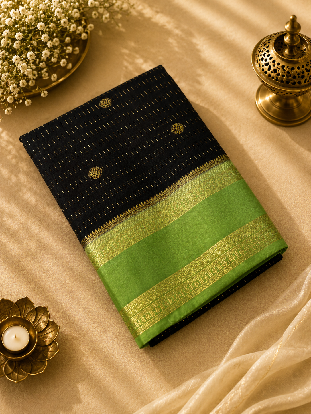 Premium Semi Chanderi Saree