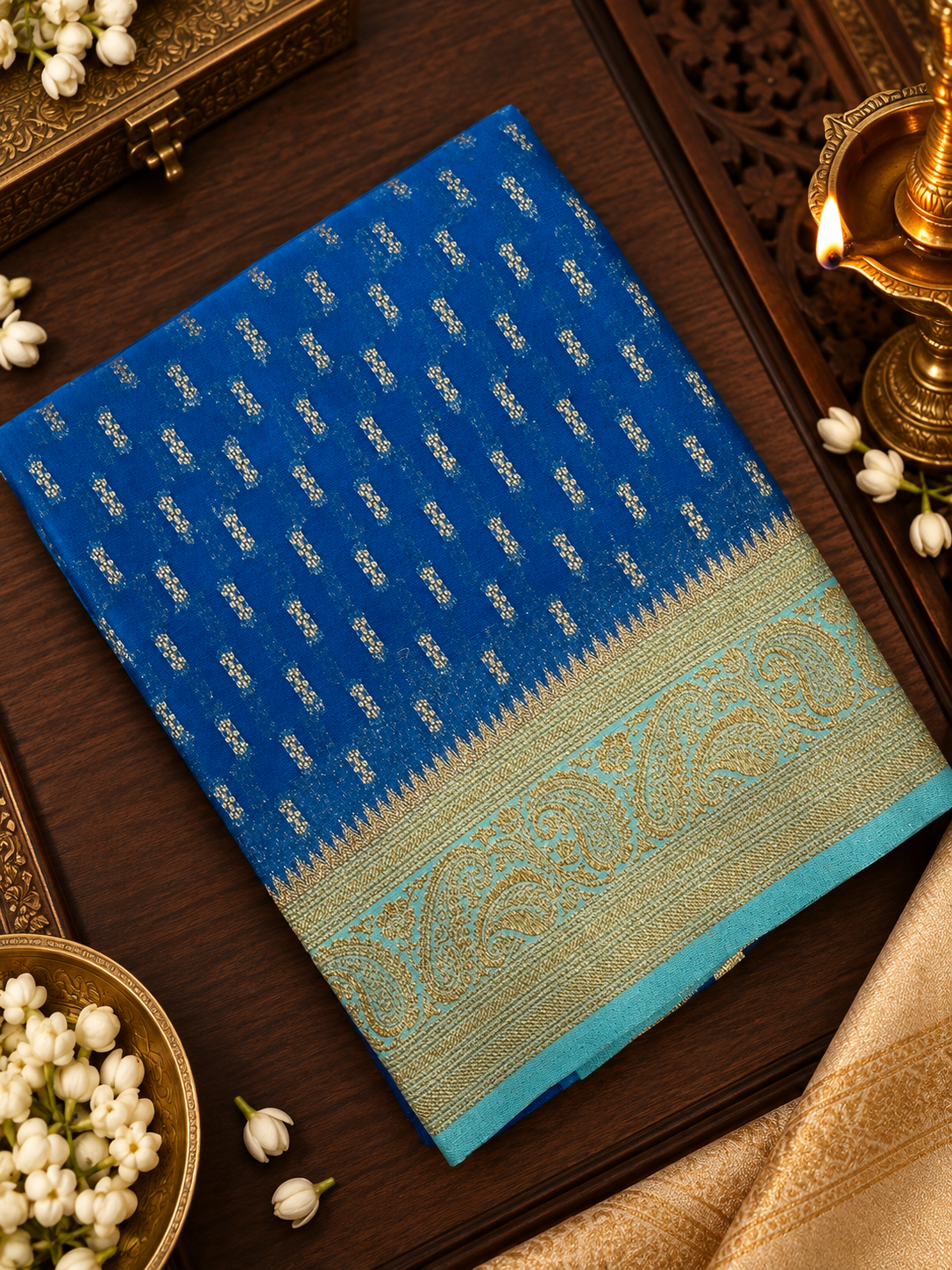 Premium Crush Georgette Saree -902138