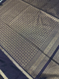 Premium semi Kanjeevaram silk saree- Dark snuff