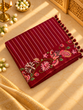 Pure Tassar Saree With Embroidery - 901985