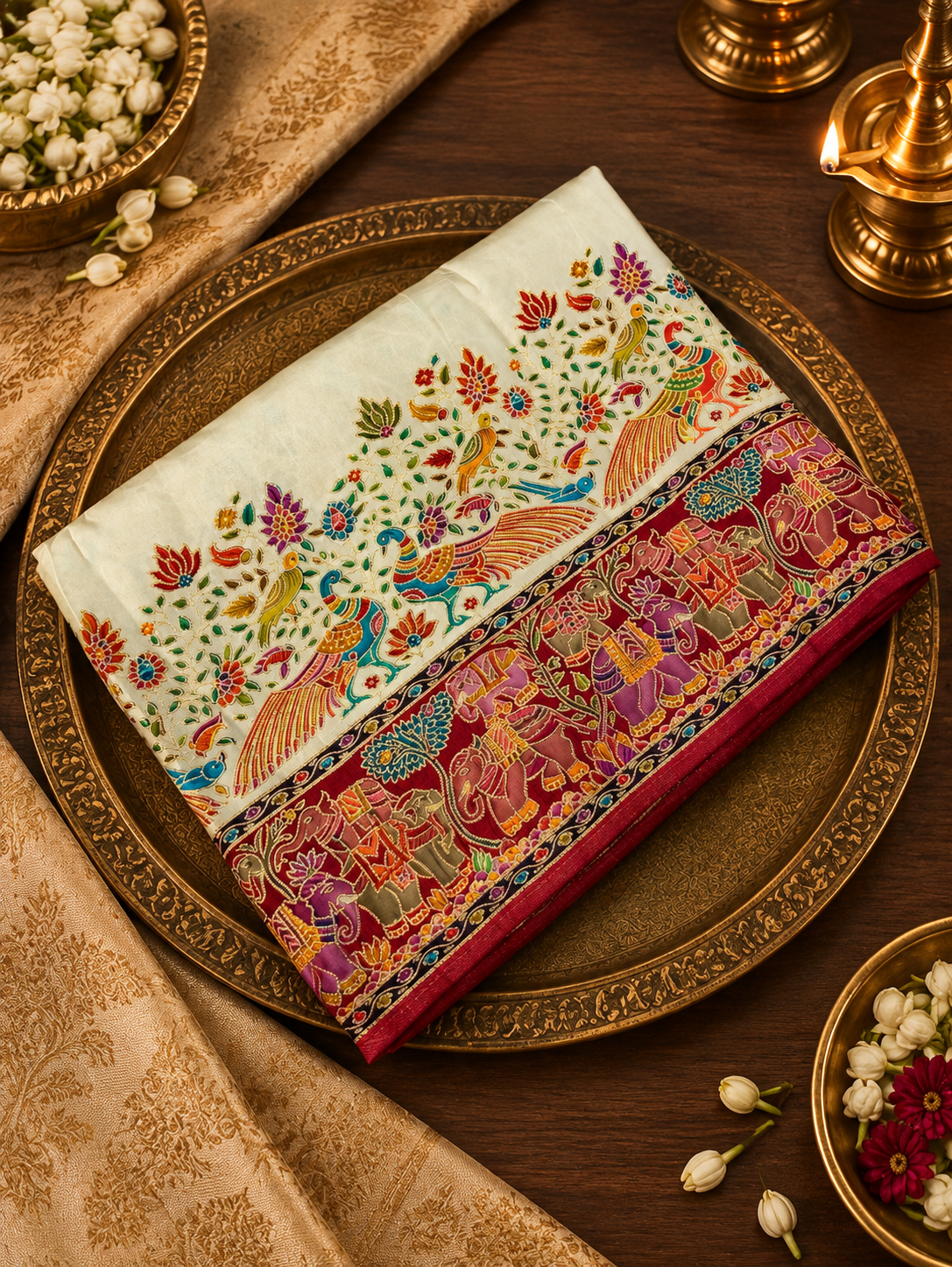 Premium Pashmina Silk Saree -902379
