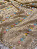 Premium Crush Organza Saree (Dark)