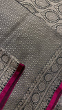 Premium Banarasi Crepe Satin Silk Saree -902860
