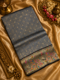 Premium Banarasi Crepe Kalamkari Saree