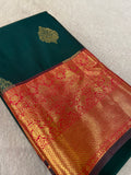 Half Mix Kanjeevaram Silk Saree