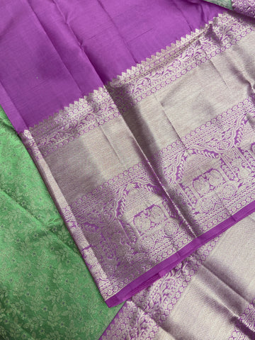 Pure 1G zari handloom Kanjeevaram silk mark certified saree