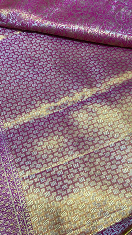 Pure Kanjeevaram silk mark certified saree