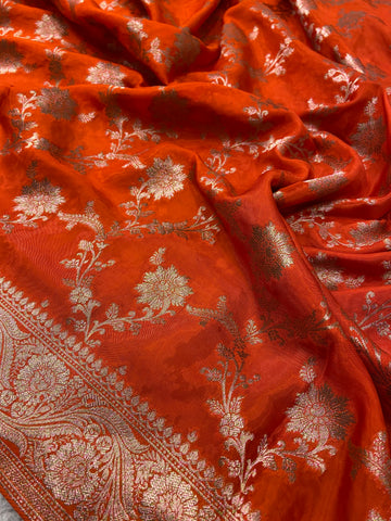 Premium Crepe Satin Silk Saree