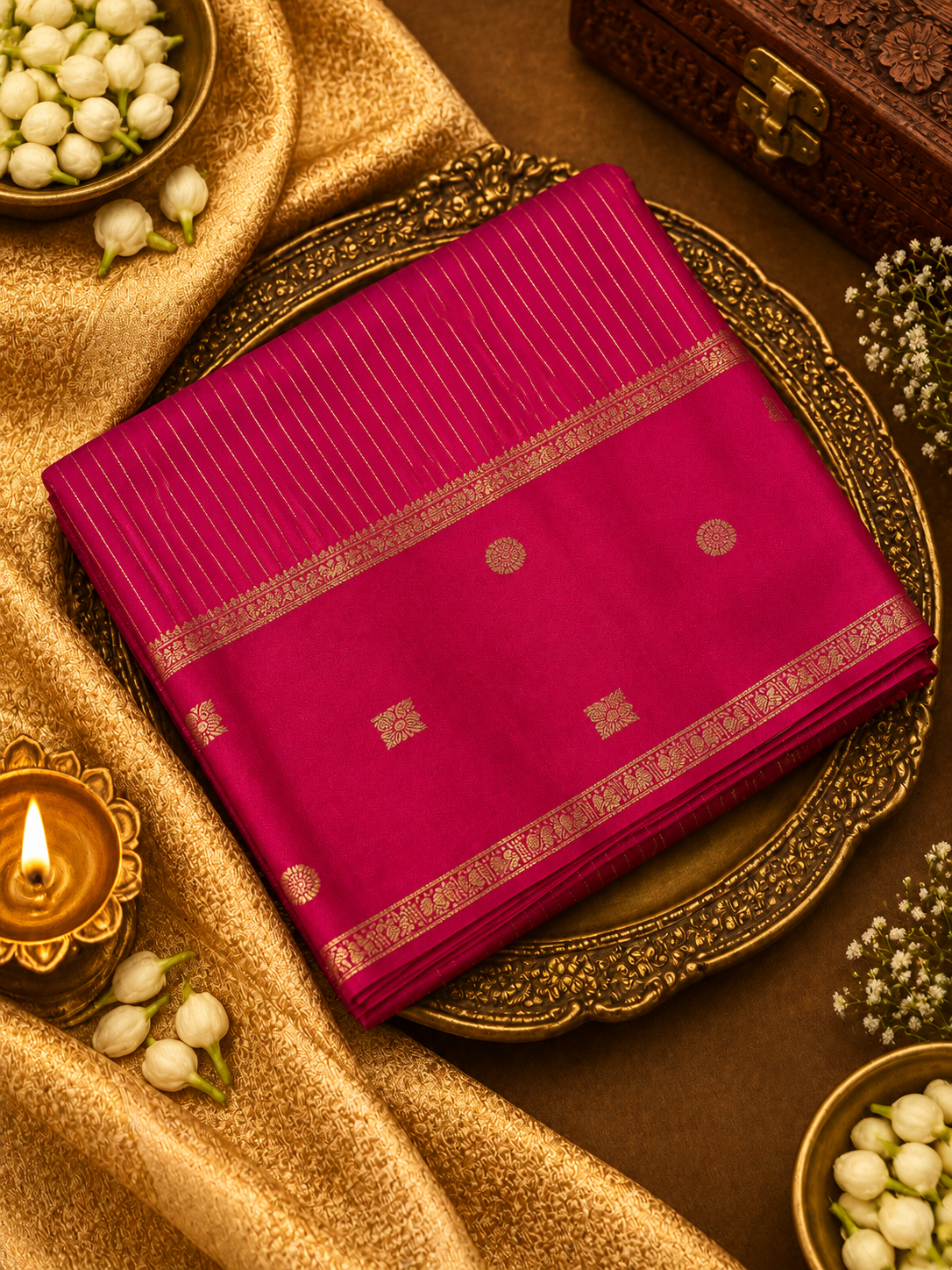 Premium Crepe Silk Saree💗 - 902051