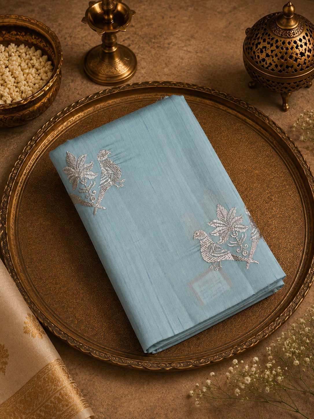Premium Butter Silk Saree With Zari Work