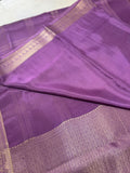 Pure Mix Mysore Crepe Silk Saree- Lilac