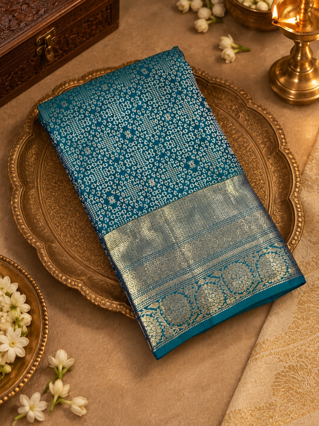 Pure Mix Kanjeevaram Silk Saree - PS2437