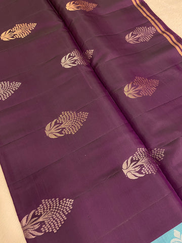 Half Mix Kanjeevaram Soft Silk Saree
