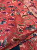 Chiffon Brasso Saree (light pink)