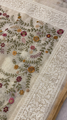 Premium Organza With Embroidery Saree🌸