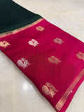 Pure Mix Mysore Crepe Silk Saree