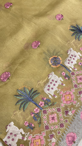 Premium Tissue Organza Saree