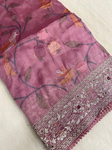 Pure Tissue Organza Saree