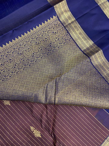 Pure 1G zari handloom Kanjeevaram silk mark certified saree