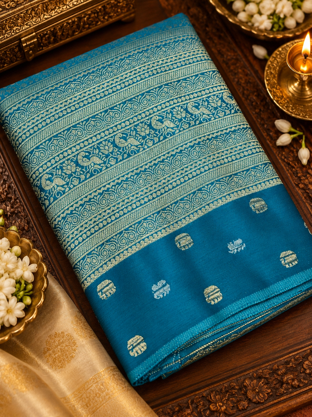 Premium Crush Georgette Saree - 902506