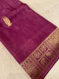 Pure Crepe Chinnon Saree - 902558
