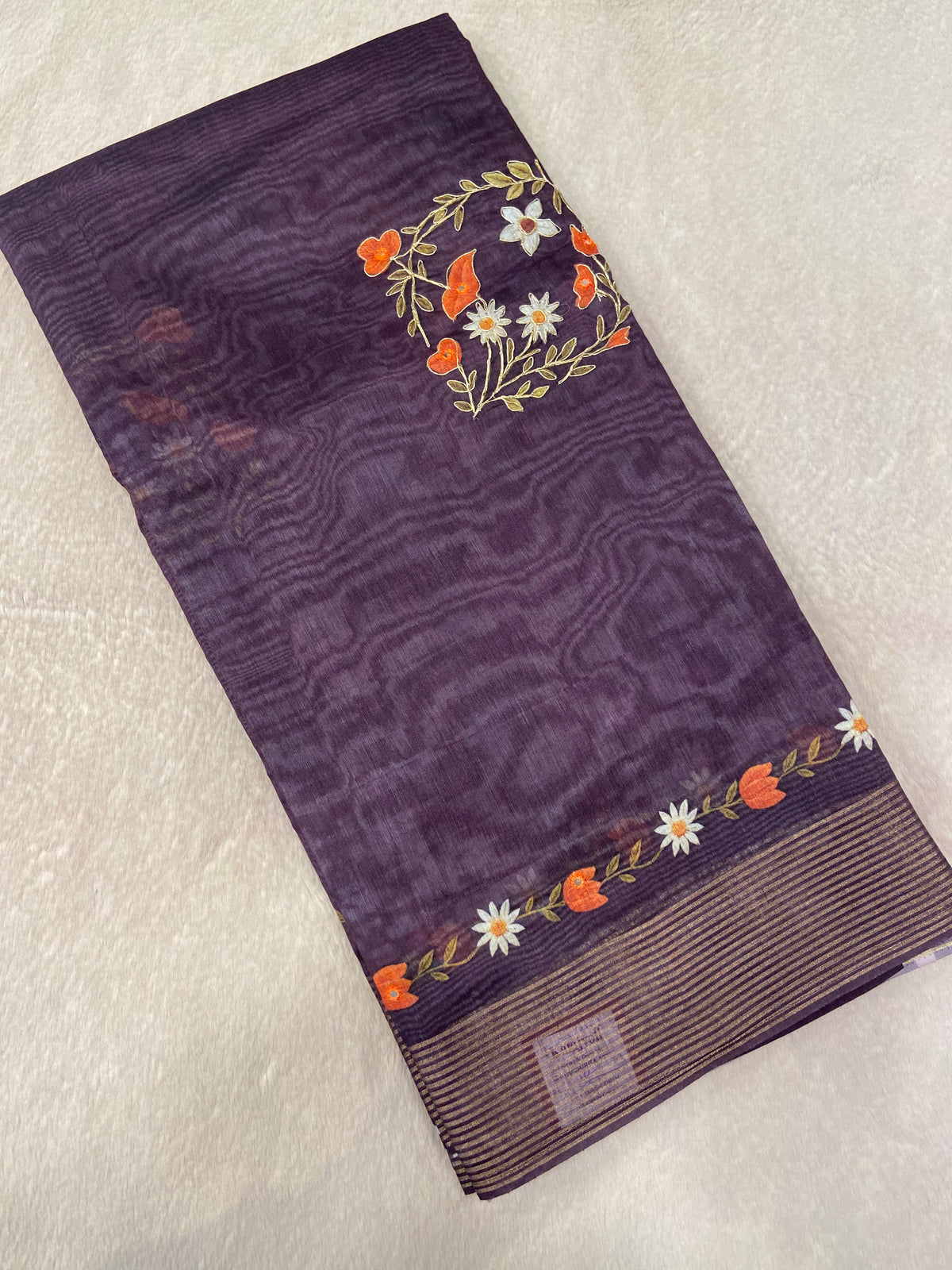 Premium Dola Silk Saree (Dark)