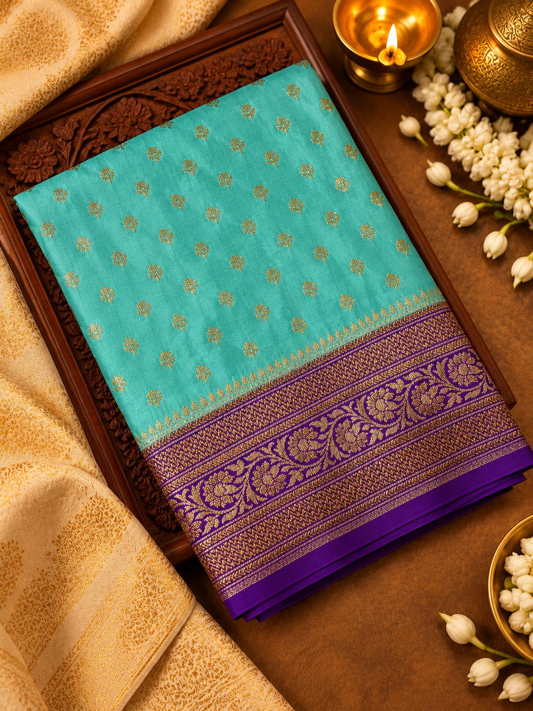 Premium Crepe Silk Saree - 902521