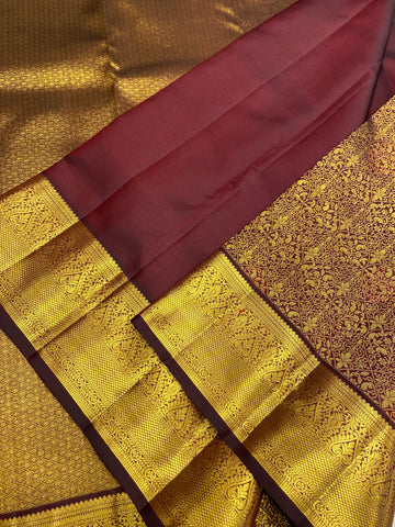 Pure Zari Handloom Kanjeevaram Silk Mark Certified Saree