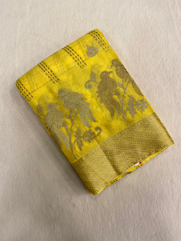 Premium Wrinkle Crepe Silk Saree