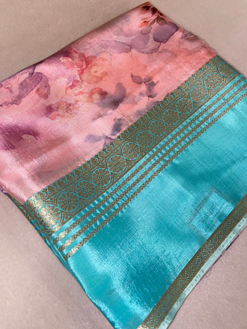 Pure Mix Crepe Mysore Silke Saree