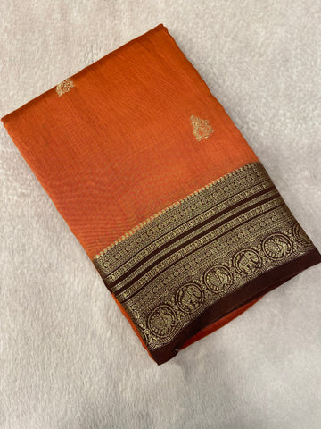 Premium Semi Chanderi Saree-900909