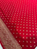Pure crepe khaddi Banarasi saree- Silk mark certified