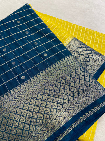 Pure Mix Crepe Mysore Silke Saree ✨